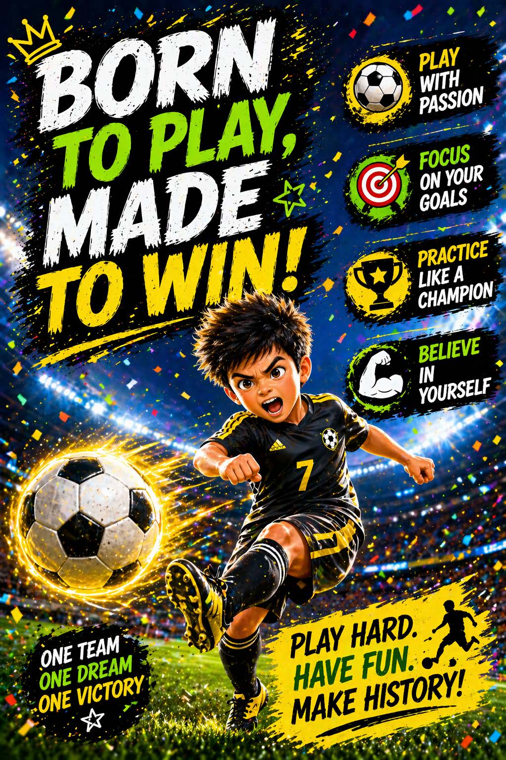 Born To Play, Made To Win!
