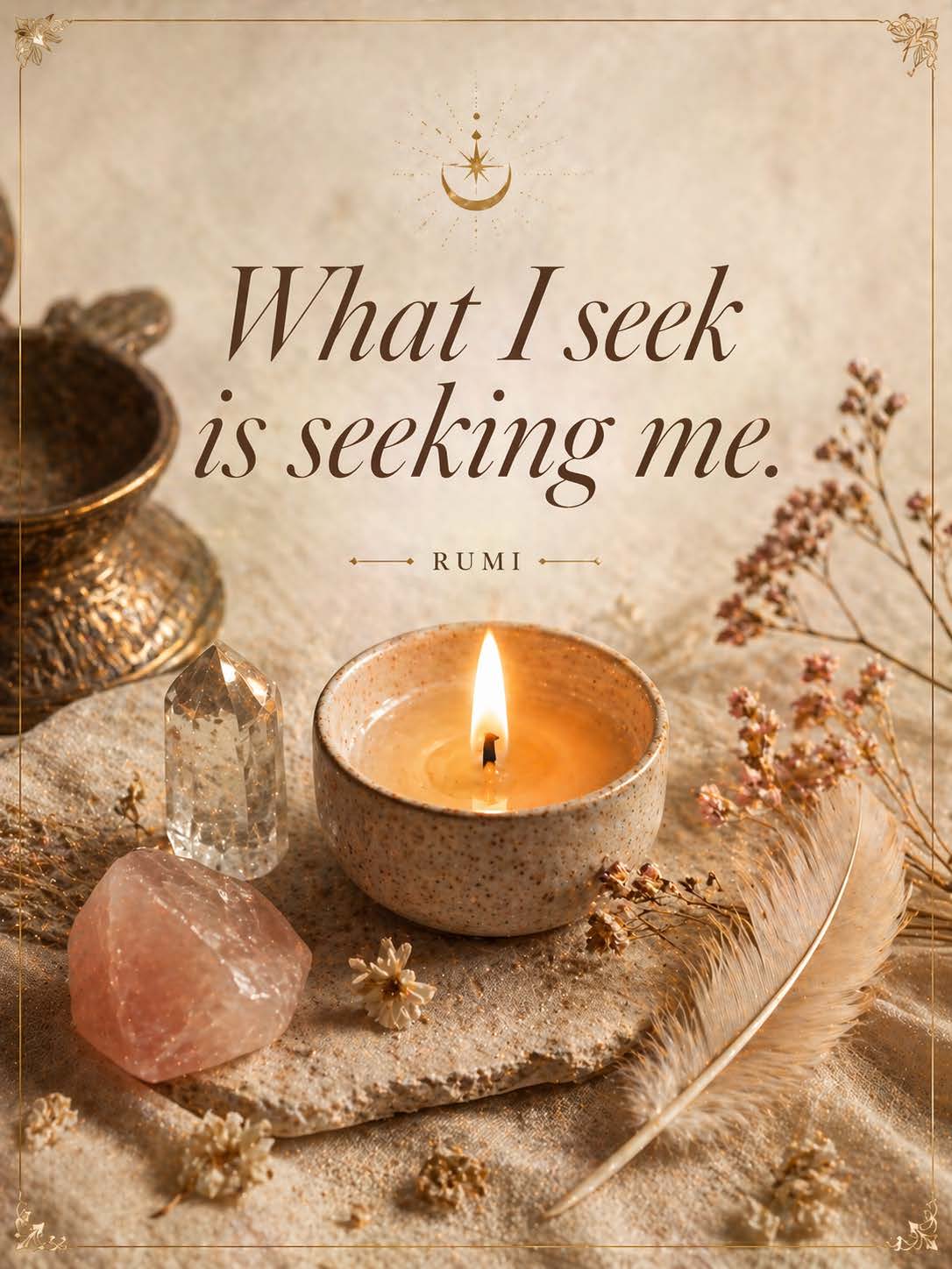 What I Seek is Seeking Me